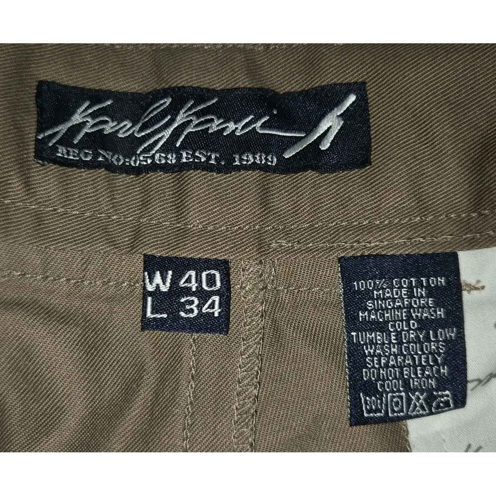 Vintage Karl Kani Pants Mens 40x34 Streetwear Walnut Brown Deadstock New NWT